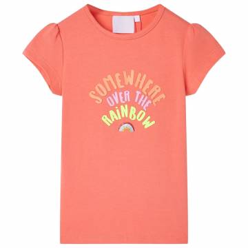 Kids' T-Shirt Coral 128 - Quality & Comfort for Ages 1.5-10