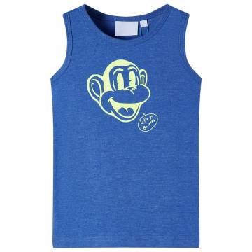 Kids' Blue Melange Tank Top - Comfortable & Stylish