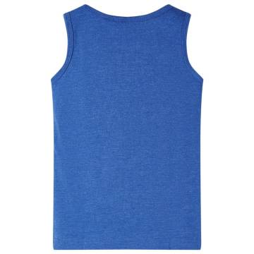 Kids' Blue Melange Tank Top - Comfortable & Stylish