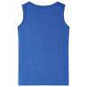 Kids' Blue Melange Tank Top - Comfortable & Stylish