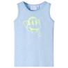 Kids' Tank Top Soft Blue Melange 128 Colour light blue Size 128 (7-8y) 