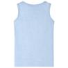 Kids' Soft Blue Melange Tank Top - Age 7-8 | Hipomarket