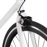 Fixed Gear Bike White and Black 700c 55 cm | HipoMarket