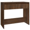 Stylish Brown Oak Console Table - 89x41x76.5 cm