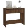 Stylish Brown Oak Console Table - 89x41x76.5 cm