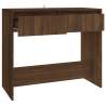 Stylish Brown Oak Console Table - 89x41x76.5 cm