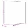 12 pcs Stretched Canvases - White Fabric & Pine Wood Frames