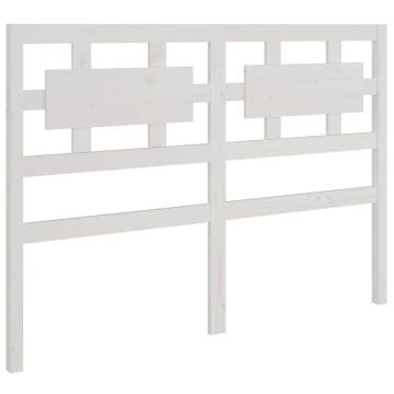 White Solid Wood Pine Bed Headboard - 165.5x4x100 cm