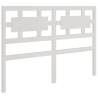 White Solid Wood Pine Bed Headboard - 165.5x4x100 cm