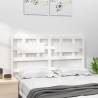 White Solid Wood Pine Bed Headboard - 165.5x4x100 cm