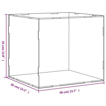 Transparent Acrylic Display Box - 40x36x35 cm