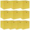 Storage Boxes 10 pcs Yellow 32x32x32 cm Fabric Colour yellow without lids Quantity in Package 10 Number of 1 