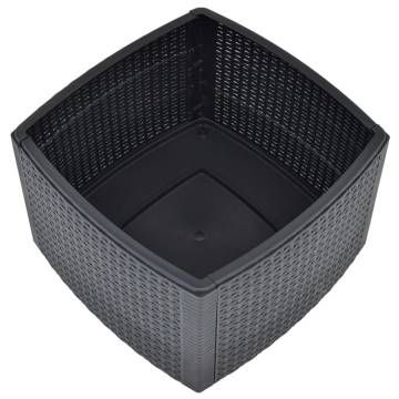 Stylish Anthracite Side Table - 54x54 cm for Outdoor Use