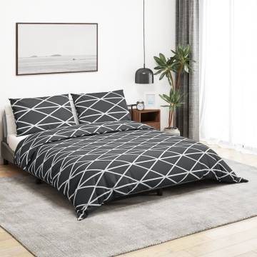 Duvet Cover Set Grey 260x220 cm Cotton - Soft & Elegant