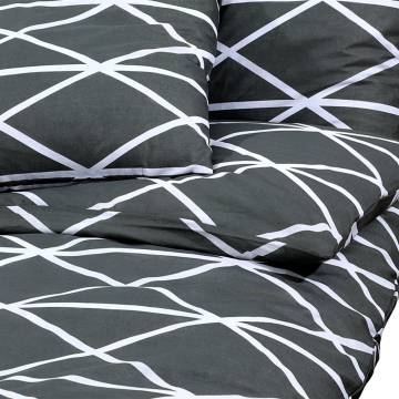 Duvet Cover Set Grey 260x220 cm Cotton - Soft & Elegant