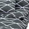 Duvet Cover Set Grey 260x220 cm Cotton - Soft & Elegant