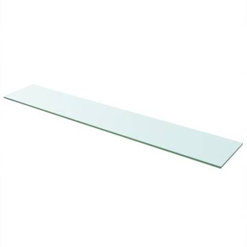 Shelf Panel Glass Clear 110x20 cm - Durable & Stylish Display