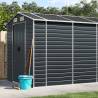 Garden Shed Anthracite 191x725x198 cm Galvanised Steel Colour anthracite Size 191 x 725 x 198 cm Quantity in Package 1 