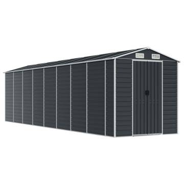 Garden Shed Anthracite 191x725x198 cm - Galvanised Steel