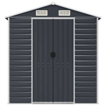 Garden Shed Anthracite 191x725x198 cm - Galvanised Steel