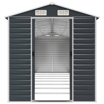 Garden Shed Anthracite 191x725x198 cm - Galvanised Steel