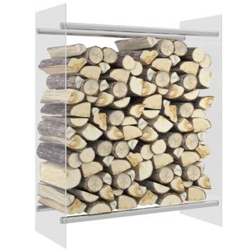 Firewood Rack Transparent 80x35x100 cm - Sturdy & Stylish