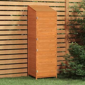 Garden Shed Brown 55x52 cm | Solid Wood Fir – Hipomarket