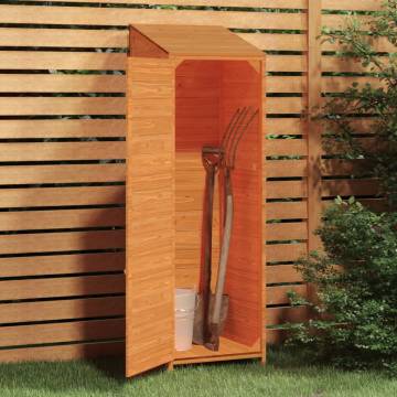 Garden Shed Brown 55x52 cm | Solid Wood Fir – Hipomarket