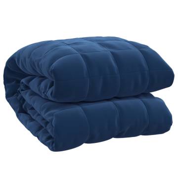 Weighted Blanket Blue 135x200 cm Single 6 kg | Hipomarket