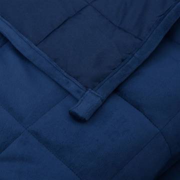 Weighted Blanket Blue 135x200 cm Single 6 kg | Hipomarket