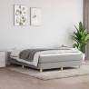 Box Spring Bed Frame Light Grey 135x190 cm Double Fabric Colour light grey Size 4ft6 double Height 25 cm 