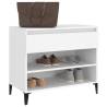 Shoe Cabinet White 70x36x60 cm - Stylish Engineered Wood Storage