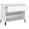 Shoe Cabinet White 70x36x60 cm - Stylish Engineered Wood Storage