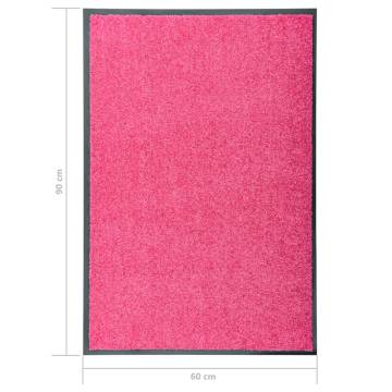 Washable Pink Doormat 60x90 cm - Stylish & Practical | Hipomarket