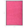 Washable Pink Doormat 60x90 cm - Stylish & Practical | Hipomarket