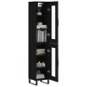 Stylish Highboard Black 34.5x34x180 cm - Hipomarket