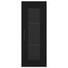 Stylish Highboard Black 34.5x34x180 cm - Hipomarket