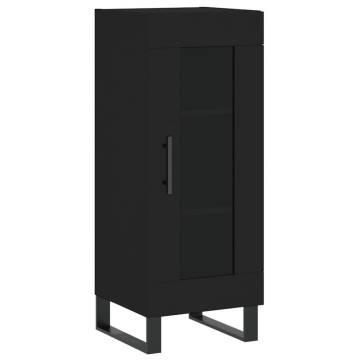 Stylish Highboard Black 34.5x34x180 cm - Hipomarket