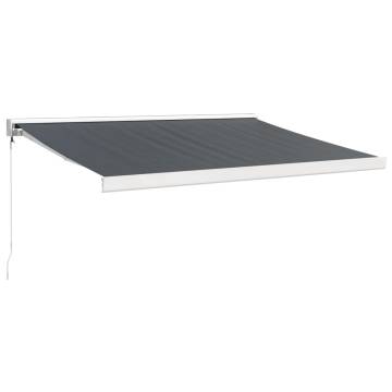 Retractable Awning Anthracite 3x2.5m | Durable & Stylish