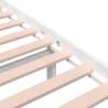 White Solid Wood Bed Frame 90x200 cm - Modern & Sturdy