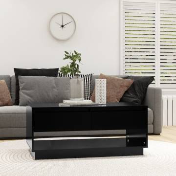 Modern Black Coffee Table - 102.5x55x44 cm - Hipomarket