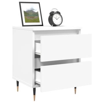 Elegant White Bedside Cabinets - 2 pcs | Hipomarket UK