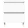 Elegant White Bedside Cabinets - 2 pcs | Hipomarket UK