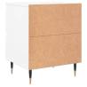 Elegant White Bedside Cabinets - 2 pcs | Hipomarket UK