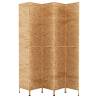 Elegant 5-Panel Water Hyacinth Room Divider | Hipomarket UK