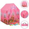 Children Play Tent with 250 Balls Pink 69x94x104 cm Colour multicolour Quantity in Package 1 