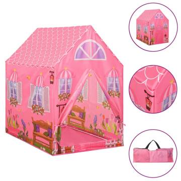 Children Play Tent with 250 Balls - Pink 69x94x104 cm