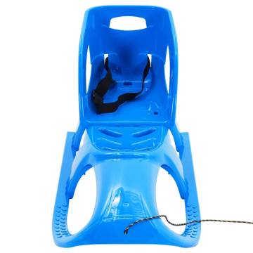 Blue Sledge with Seat - Durable Winter Fun | Hipomarket