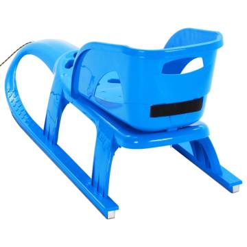 Blue Sledge with Seat - Durable Winter Fun | Hipomarket