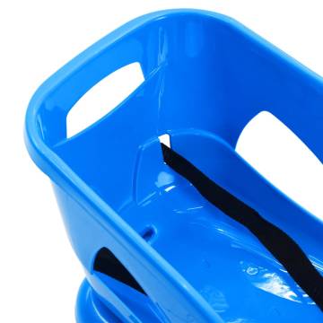 Blue Sledge with Seat - Durable Winter Fun | Hipomarket